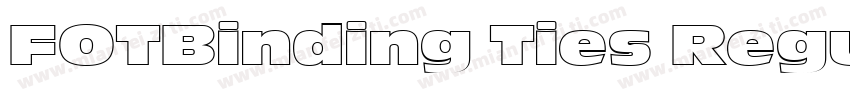 FOTBinding Ties Regu字体转换